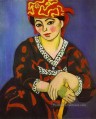 Madame Matisse madras rouge abstrait fauvisme Henri Matisse